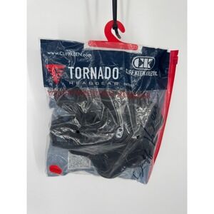 New Cliff Keen F5 Tornado Wrestling Headgear Youth Black Face Protection